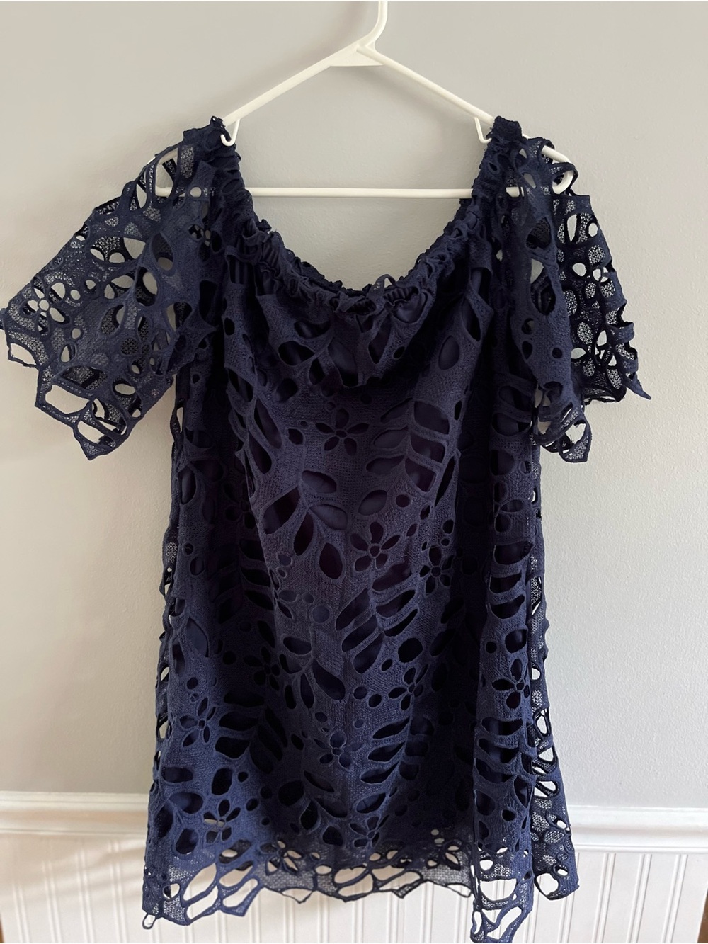 Women’s Navy Blue Lace Cutout dress